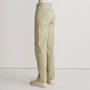 PREOWNED  Madewell Low-Slung Straight Chino Pants Pale Lichen Size 33 Slouchy
